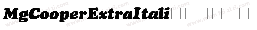 MgCooperExtra Itali字体转换
